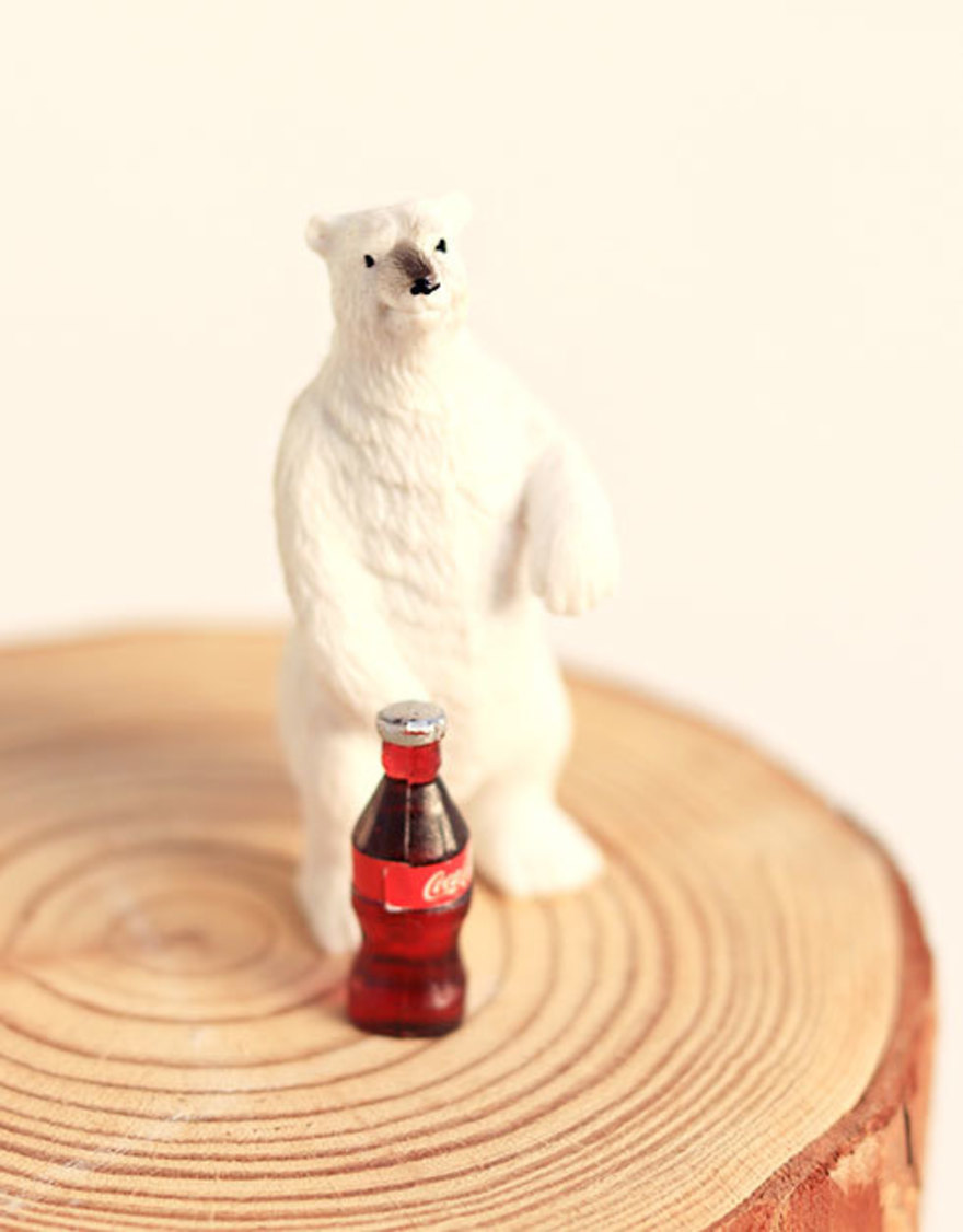 폴라베어 북극곰 미니어처 동물피규어 인테리어 테라리움장식